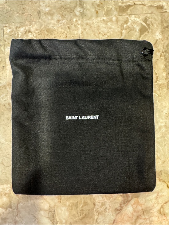 Saint Laurent Handbags - Saint Laurent Black Drawstring Dust Pouch